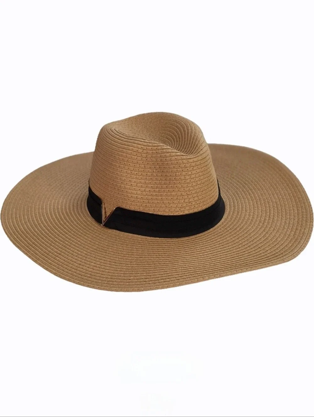 Vince Camuto Grosgrain Straw Panama Hat